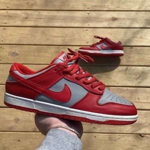 Nike dunk low retro red/grey size 10